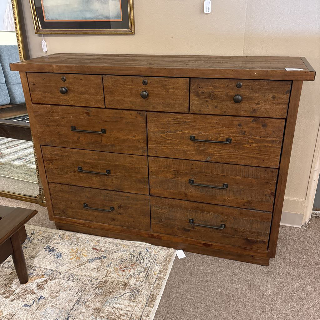 Rustic Wood & Metal Accent Lowboy C LOWBOYS
