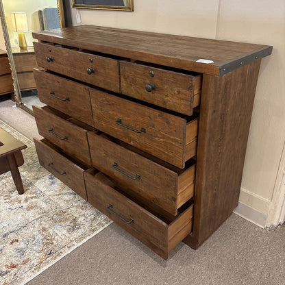 Rustic Wood & Metal Accent Lowboy C LOWBOYS