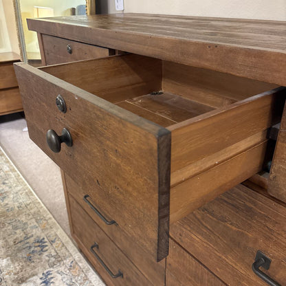 Rustic Wood & Metal Accent Lowboy C LOWBOYS