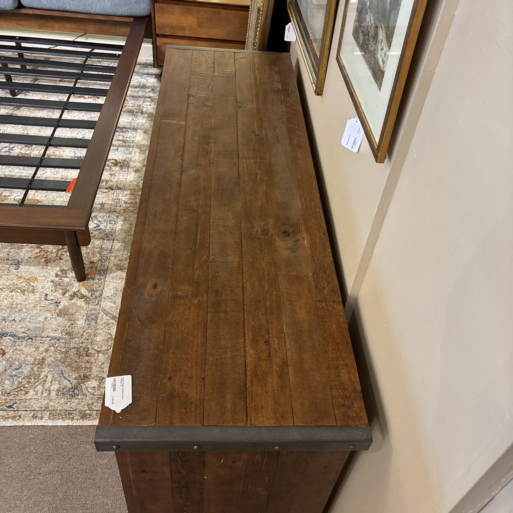 Rustic Wood & Metal Accent Lowboy C LOWBOYS