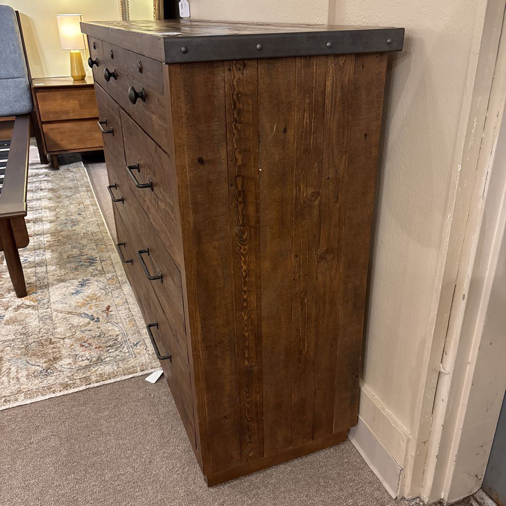 Rustic Wood & Metal Accent Lowboy C LOWBOYS