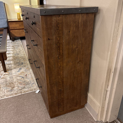 Rustic Wood & Metal Accent Lowboy C LOWBOYS