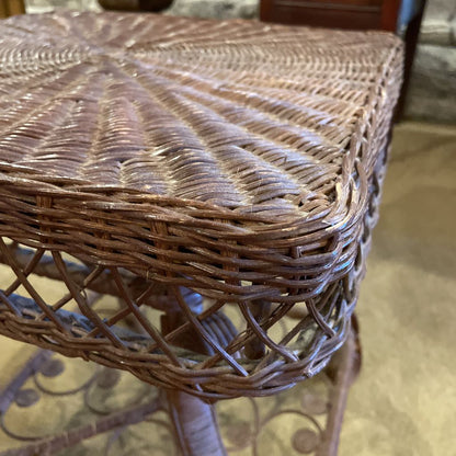 Victorian Wicker Side Table