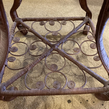 Victorian Wicker Side Table