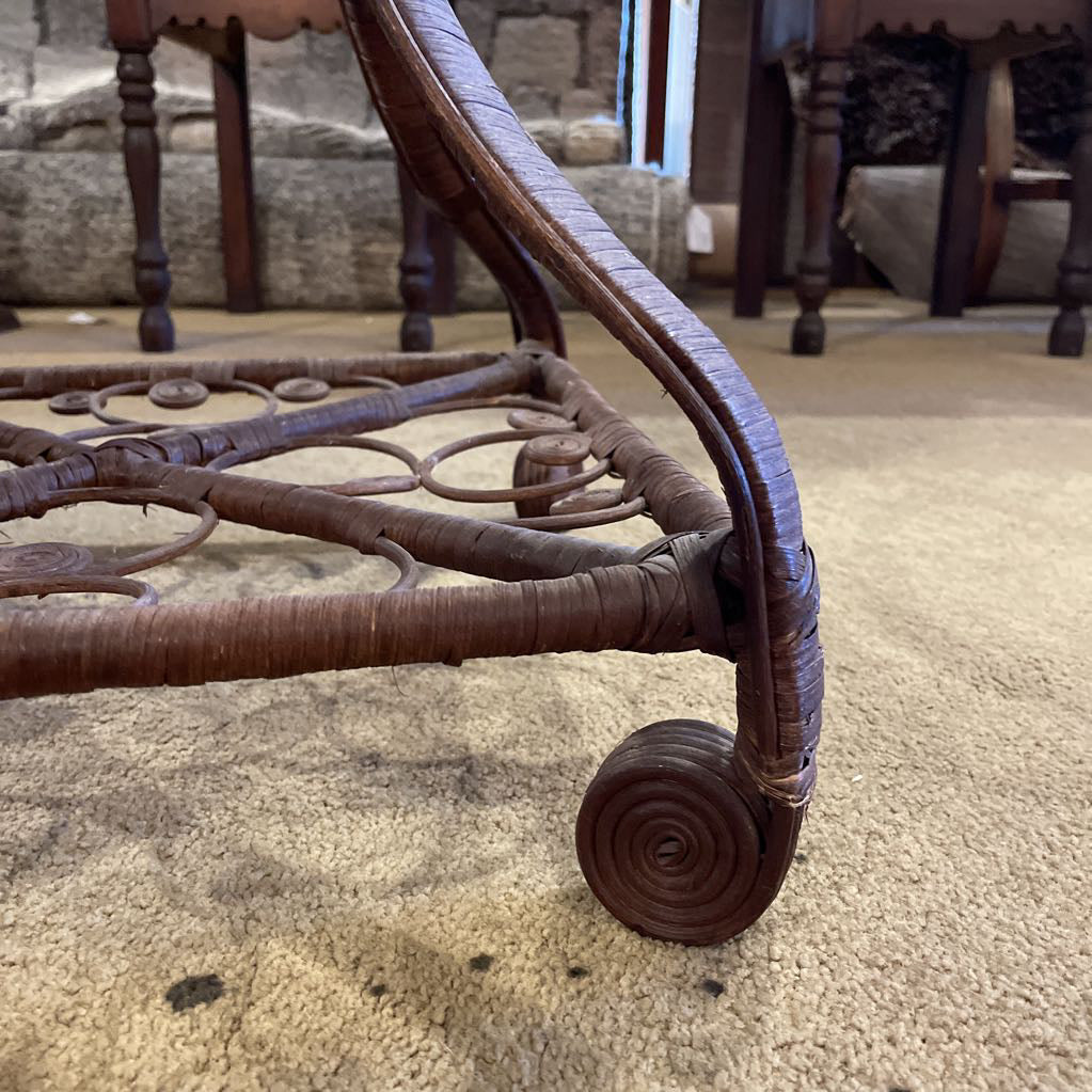 Victorian Wicker Side Table
