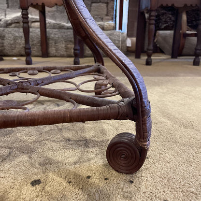 Victorian Wicker Side Table