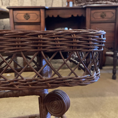 Victorian Wicker Side Table
