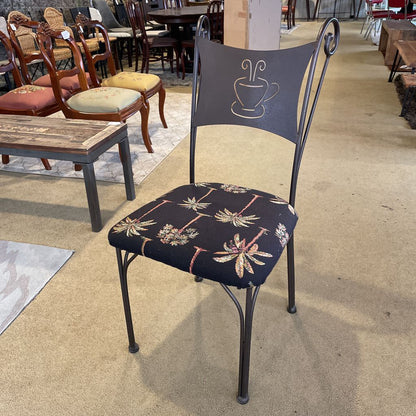 Round Glass Top Metal Base Cafe Table and Chairs SET