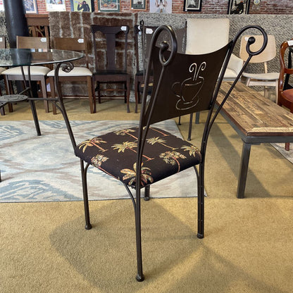 Round Glass Top Metal Base Cafe Table and Chairs SET