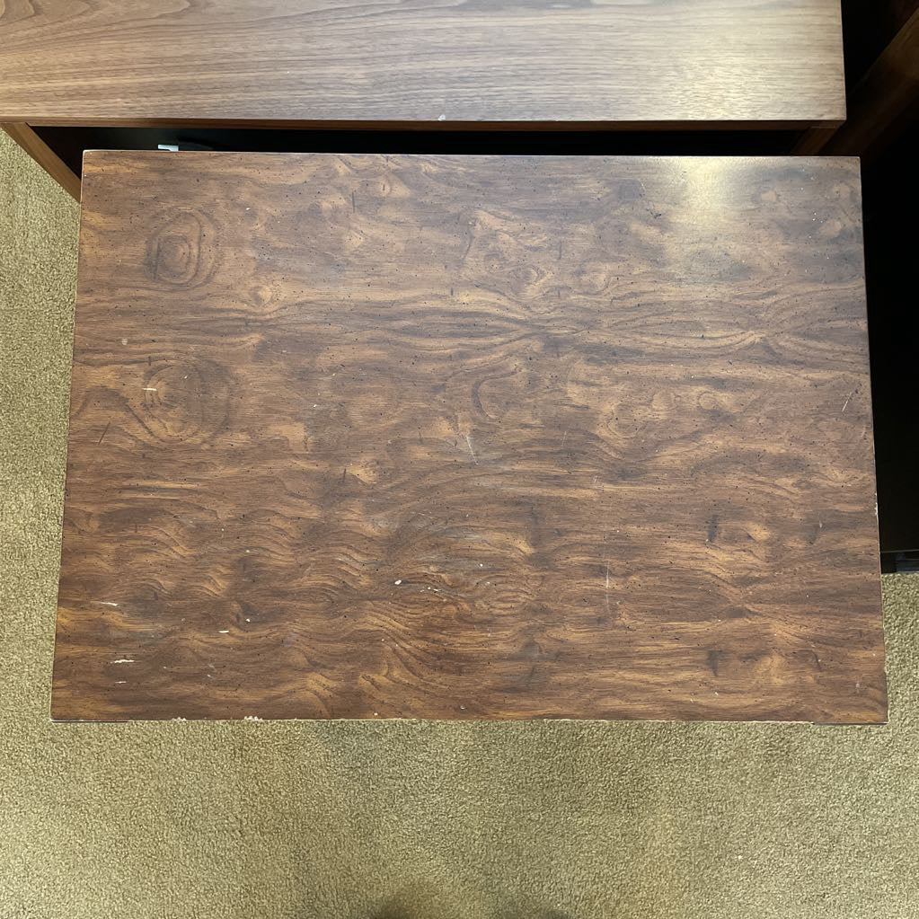 Campaign Style Two Drawer Night Stand