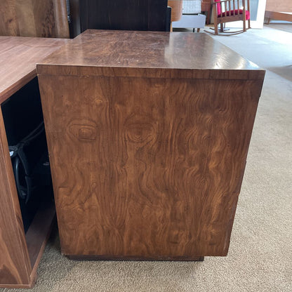 Campaign Style Two Drawer Night Stand