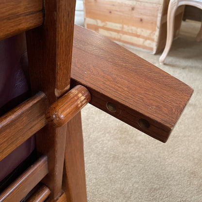 Mission Style Recliner Chair + Ottoman