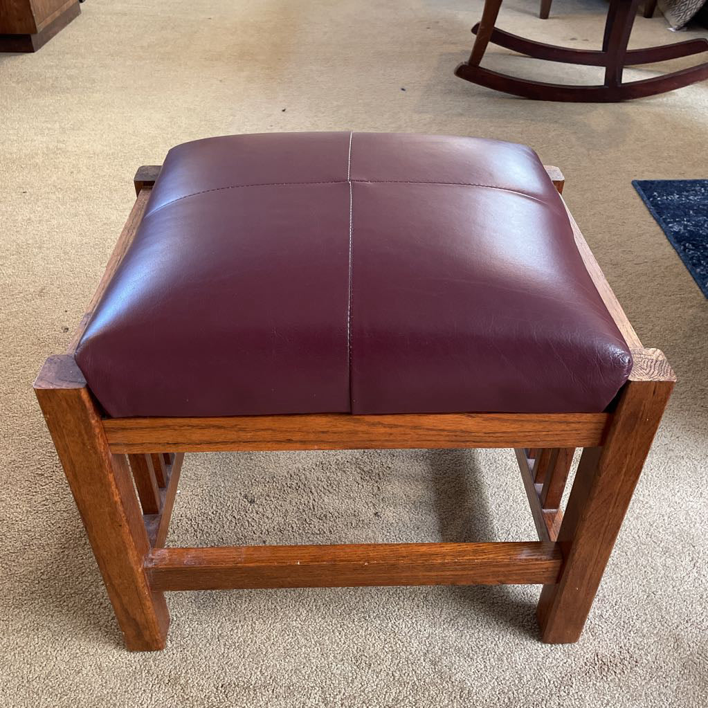 Mission Style Recliner Chair + Ottoman