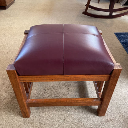 Mission Style Recliner Chair + Ottoman