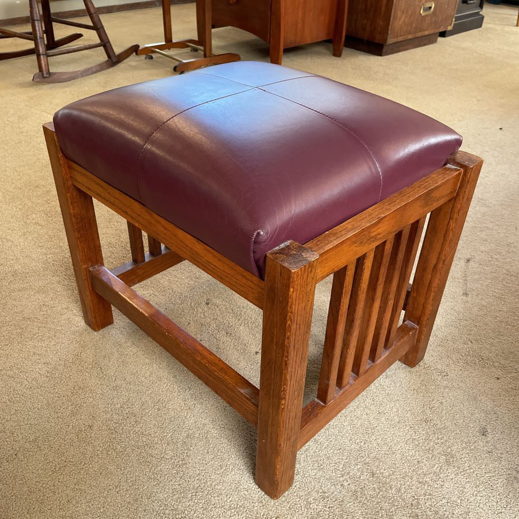 Mission Style Recliner Chair + Ottoman