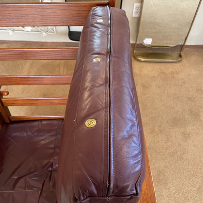 Mission Style Recliner Chair + Ottoman