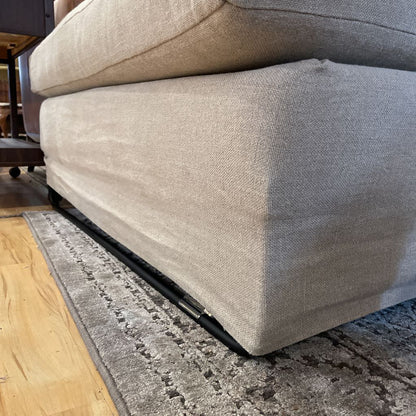 Cisco Allister Iris Flax Linen RAF Sectional Sofa