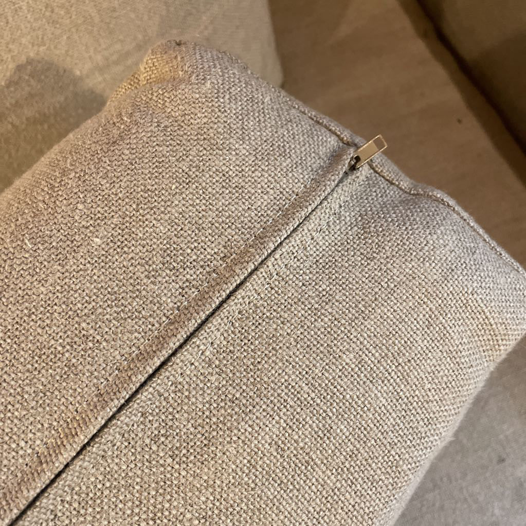 Cisco Allister Iris Flax Linen RAF Sectional Sofa