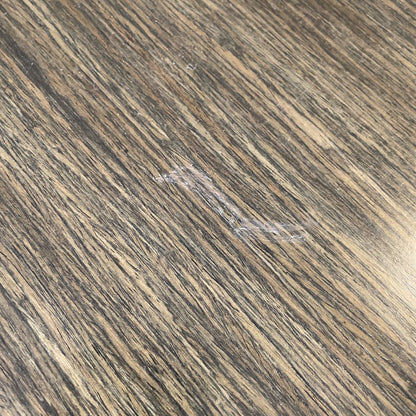 Contemporary Wood Grain Dining Table with Black Metal Legs