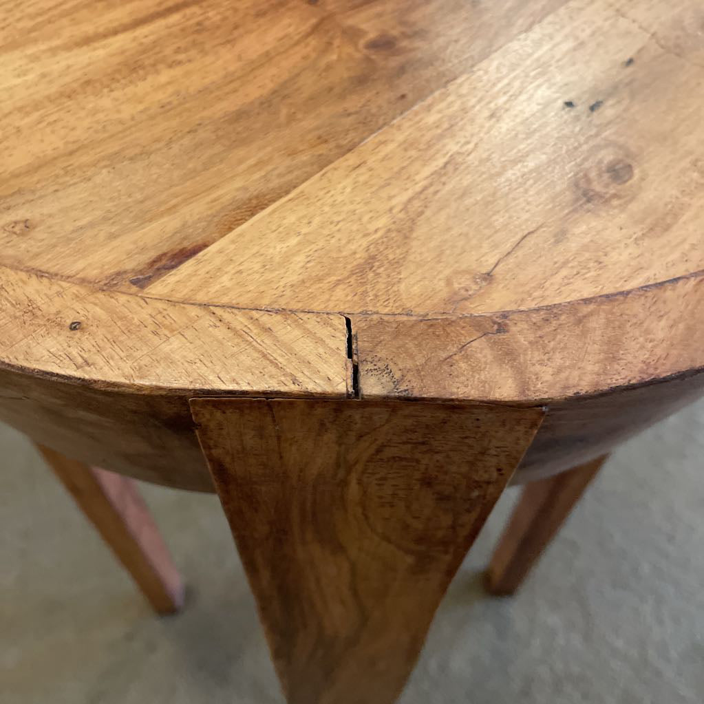 Tall Wooden Round Side Table C SIDE TABLES