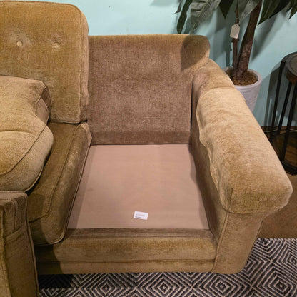 That 70' Show Styled Corner Sectional with Tufted Pillows