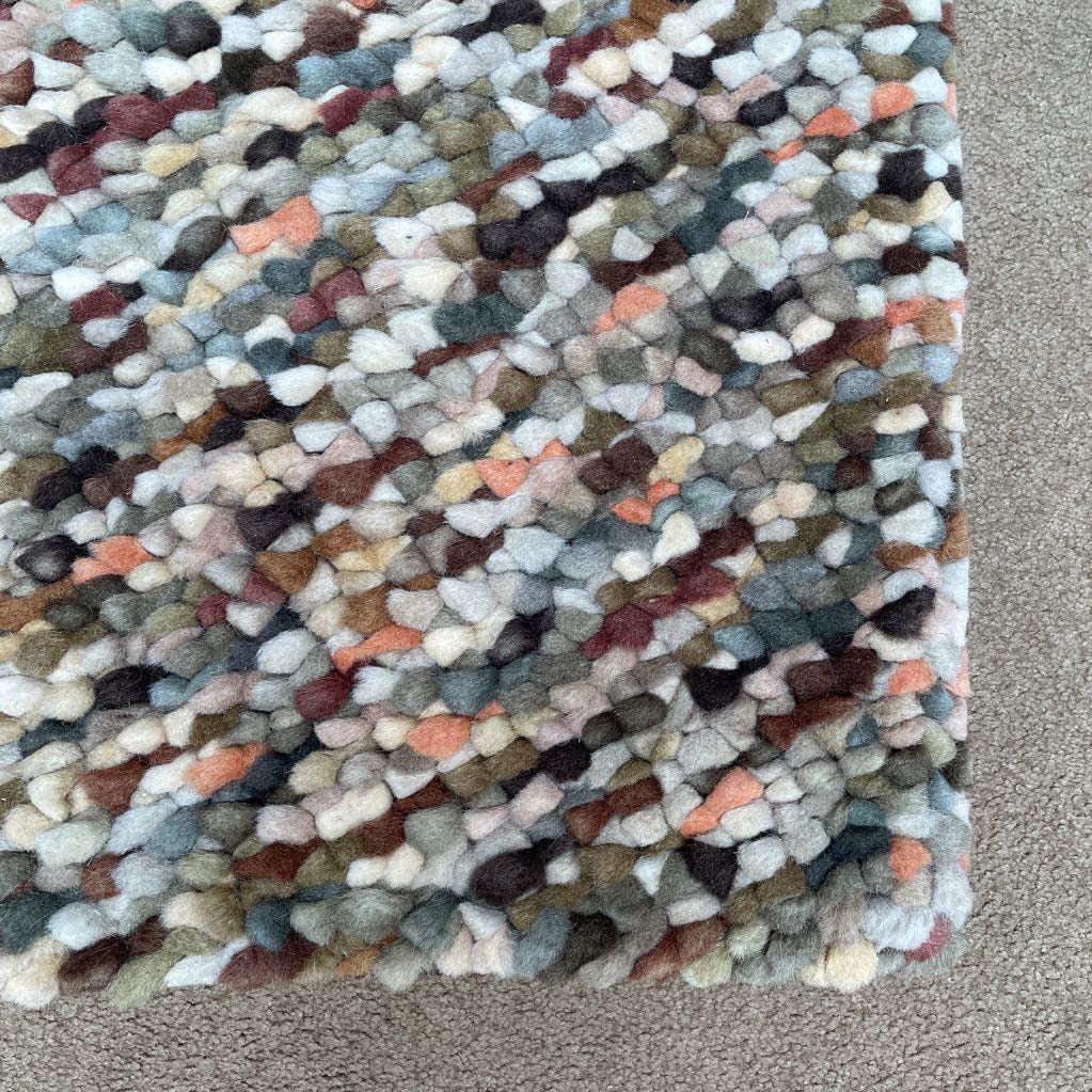 3x5 Multi-Color Wool Knotted Rug
