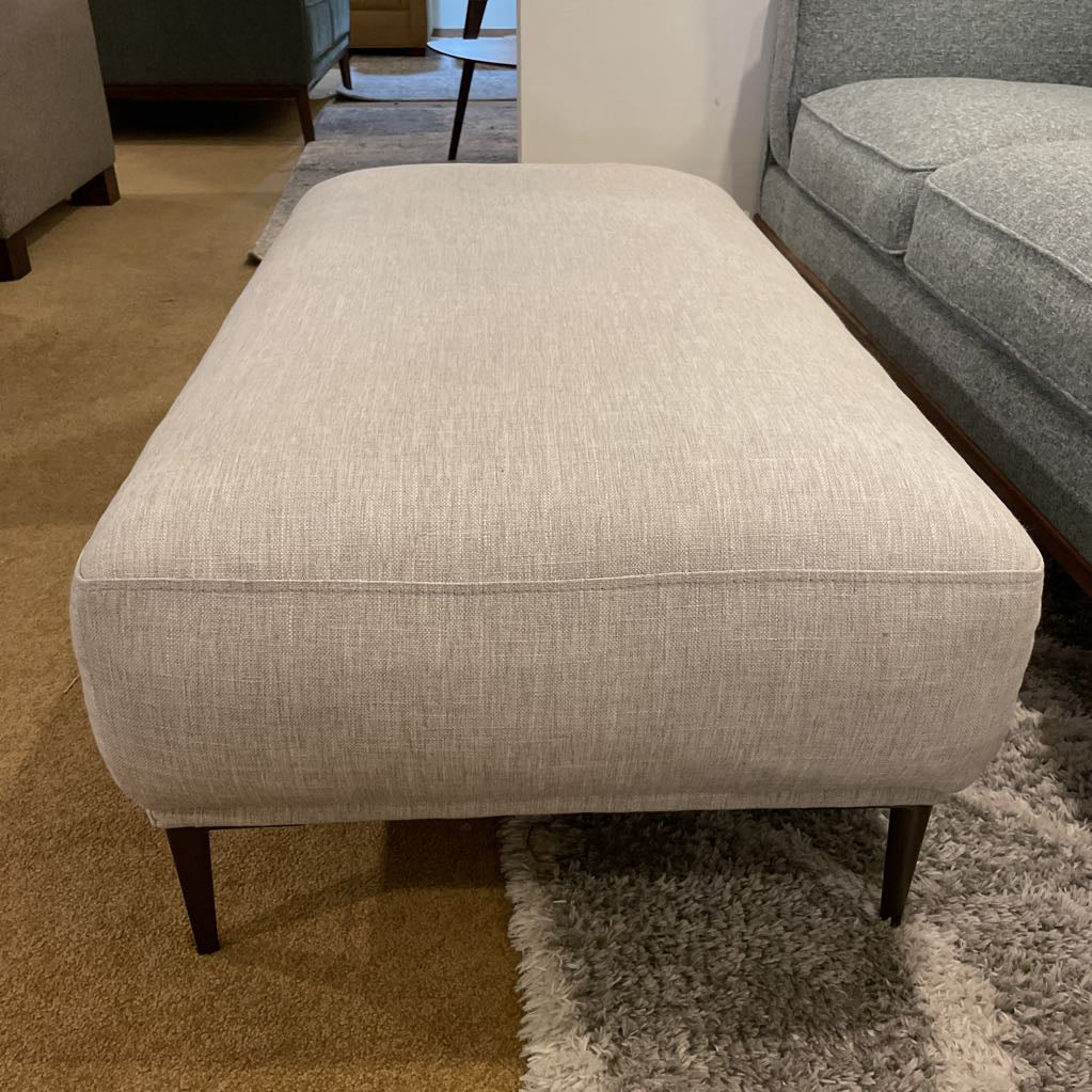 Article Silver Abisko Ottoman w Metal Feet