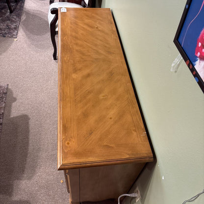 Contemporary Natural Wood Sideboard