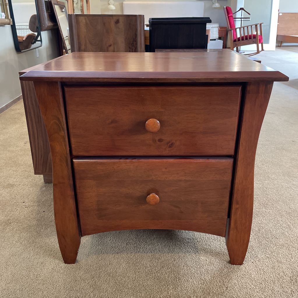 2 Drawer Shaker Style Nightstand