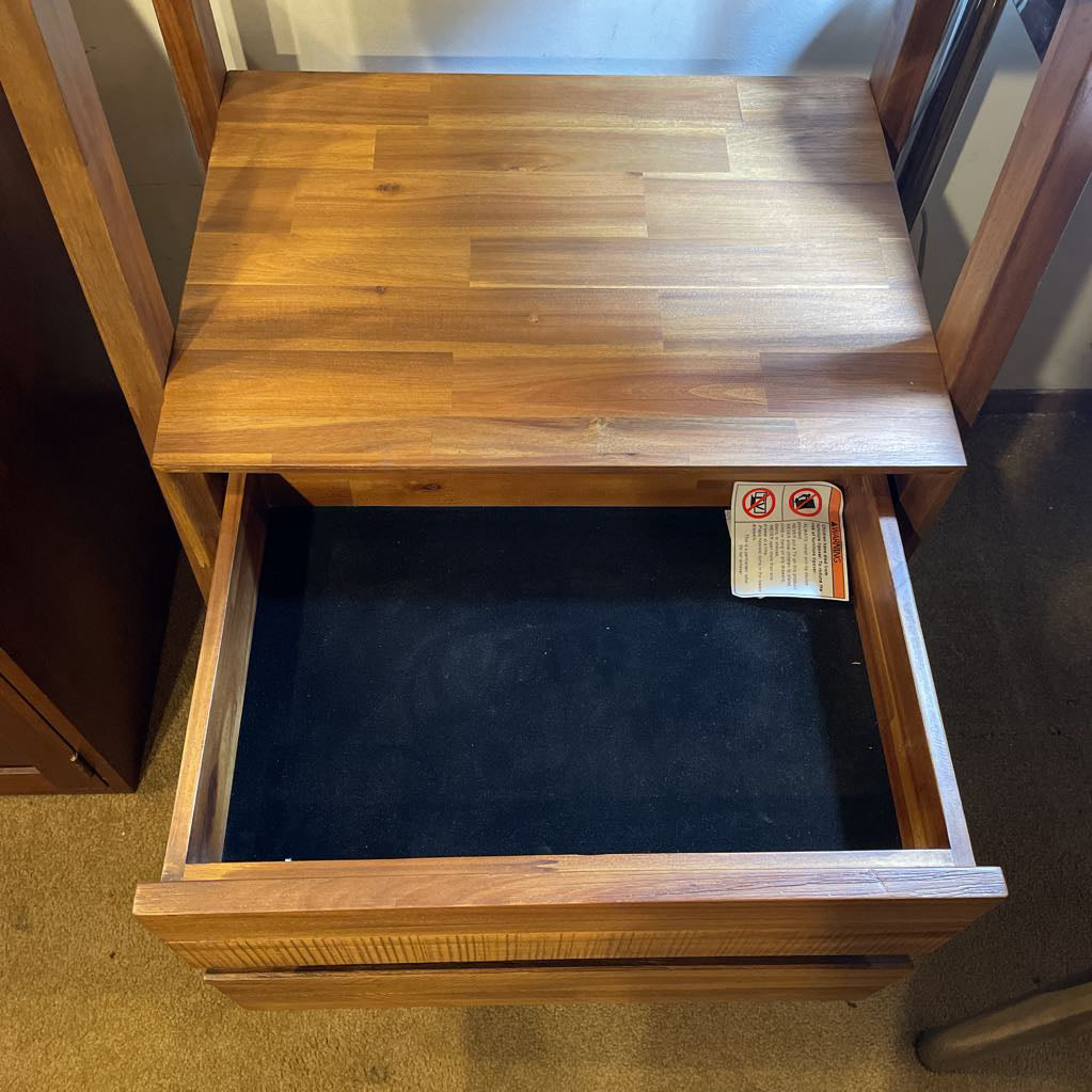 Brushed Pecan Bookcase