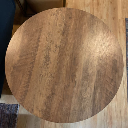 Round Wood + Metal Lift Top Coffee Table