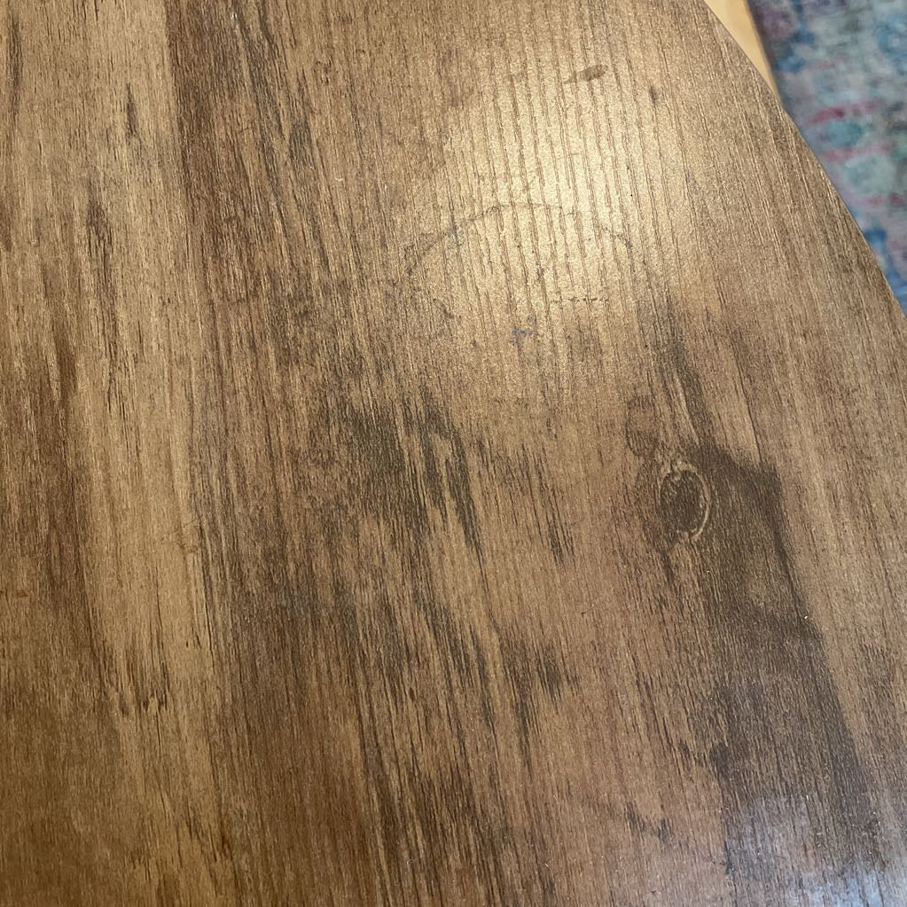 Round Wood + Metal Lift Top Coffee Table