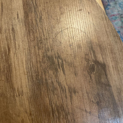 Round Wood + Metal Lift Top Coffee Table