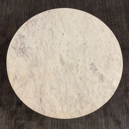 Round Marble Top Coffee Table w/ Metal Legs