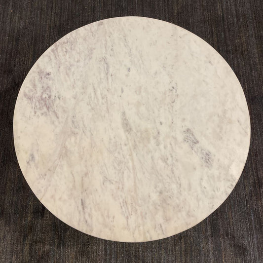 Round Marble Top Coffee Table w/ Metal Legs
