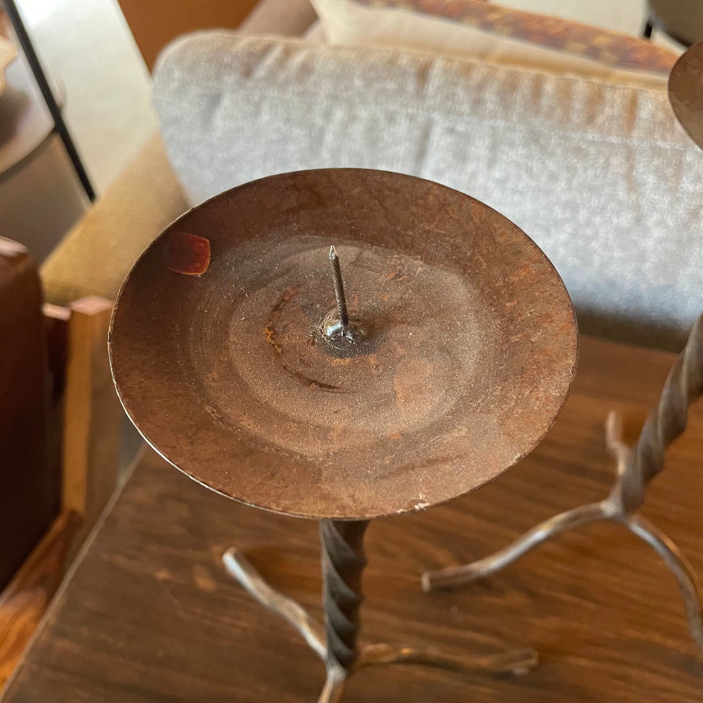 Metal Twist Candleholder SET OF 2