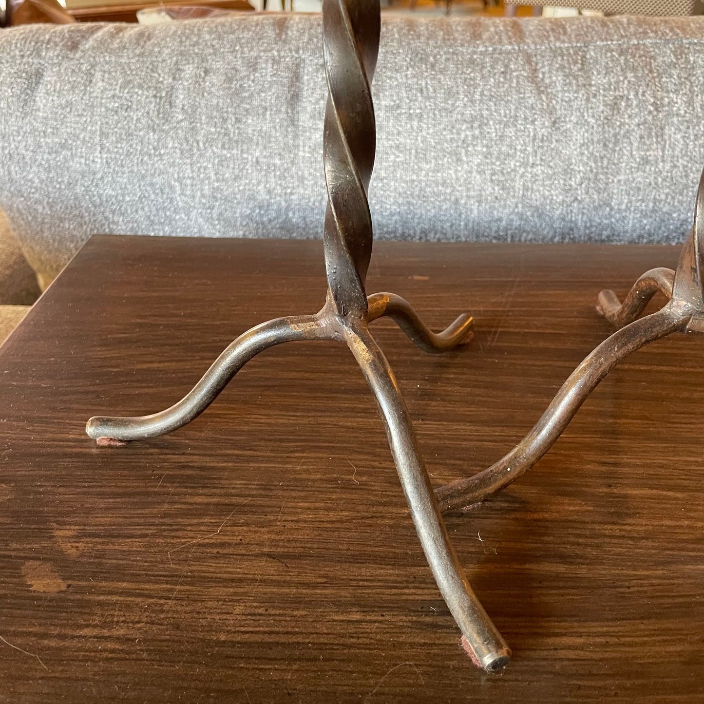 Metal Twist Candleholder SET OF 2