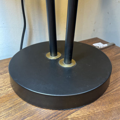 Black & Matte Gold 2 Bullet Light Desk Lamp
