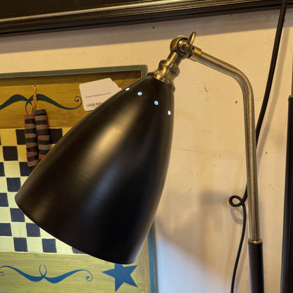 Black & Matte Gold 2 Bullet Light Desk Lamp