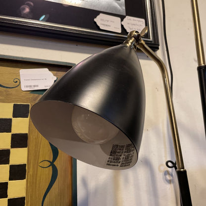 Black & Matte Gold 2 Bullet Light Desk Lamp