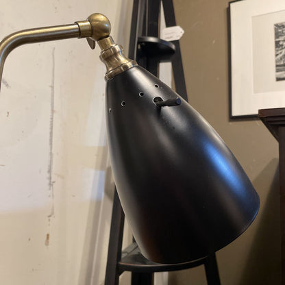 Black & Matte Gold 2 Bullet Light Desk Lamp