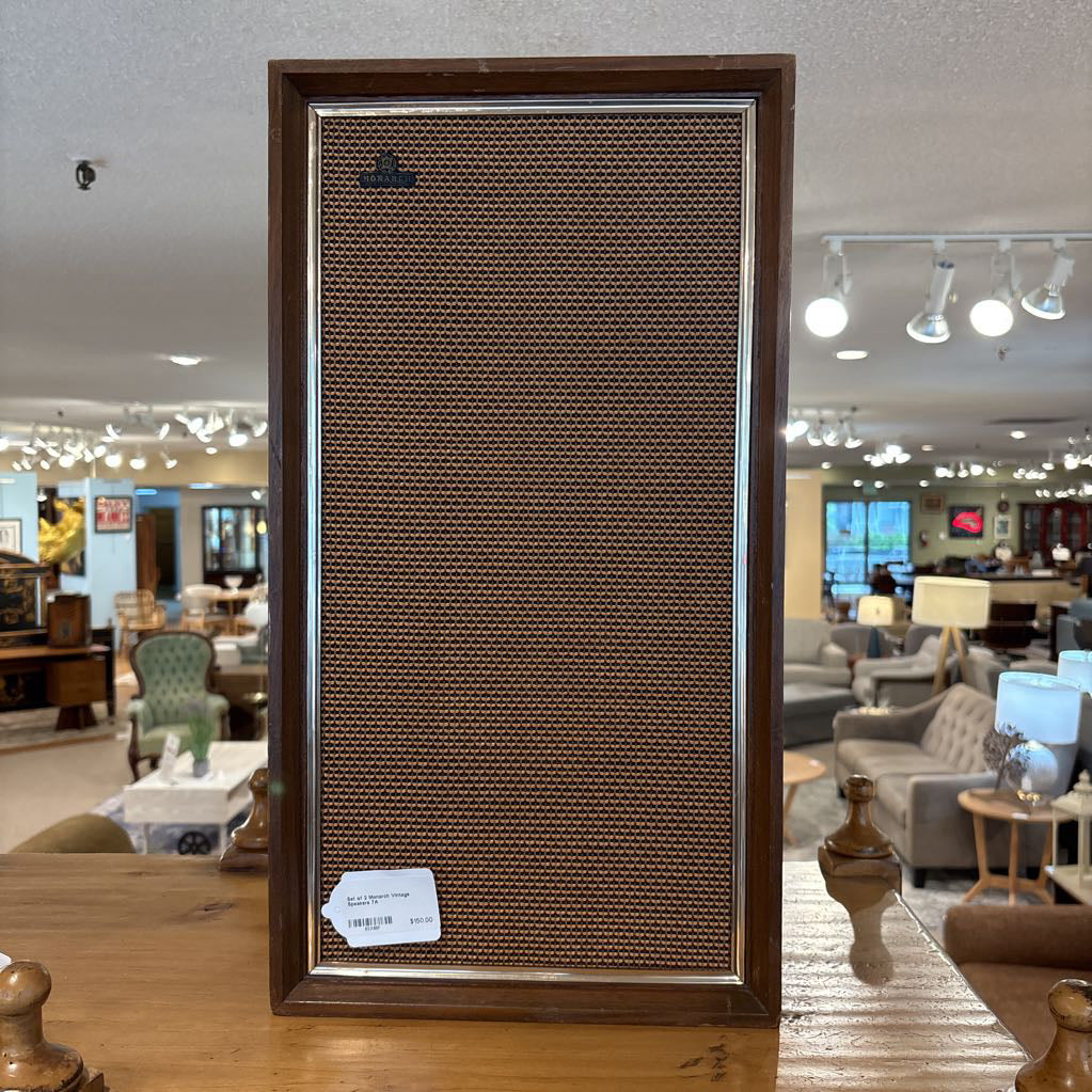 Set of 2 Monarch Vintage Speakers