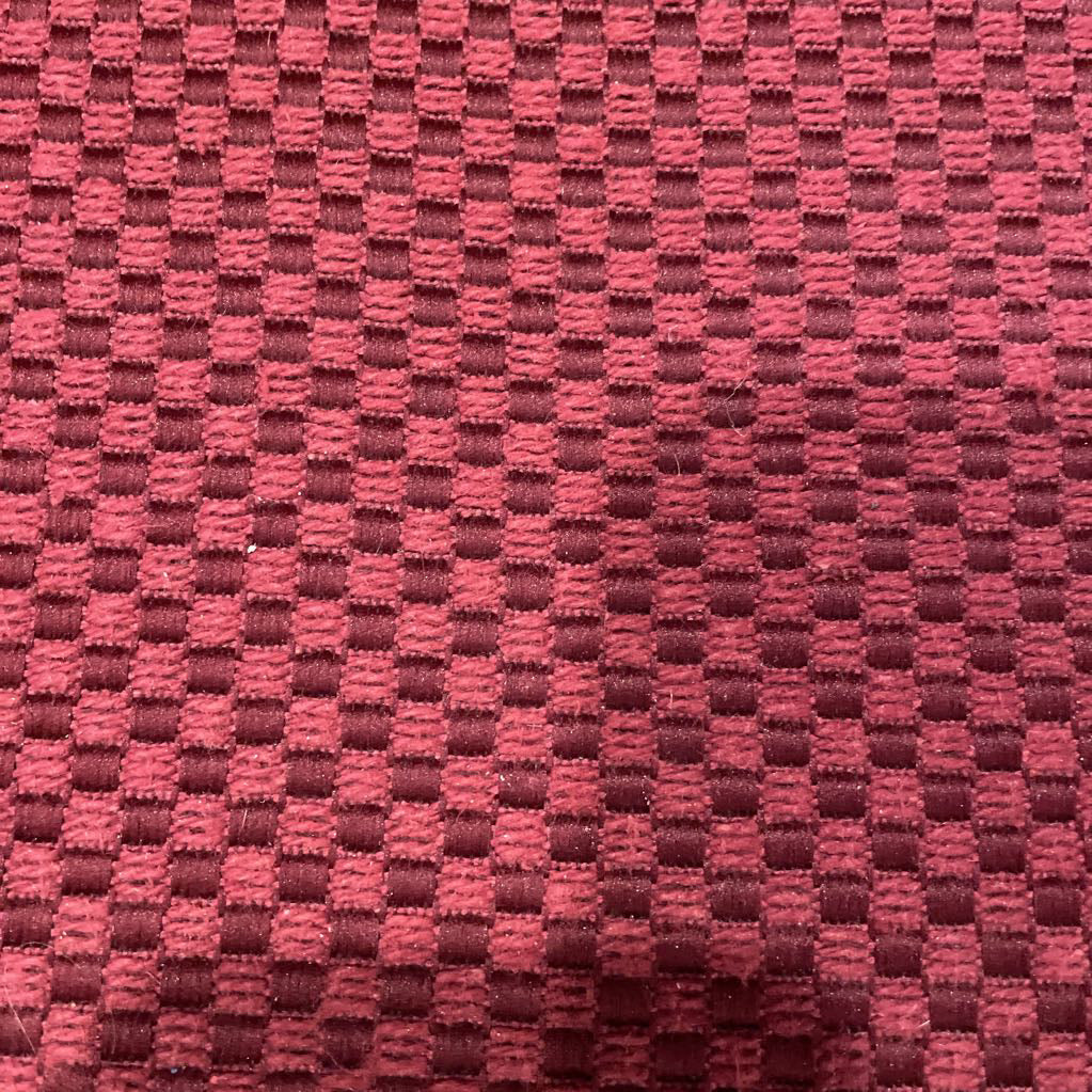 Sloped Arm Red Upholstry Church Pew/Bench