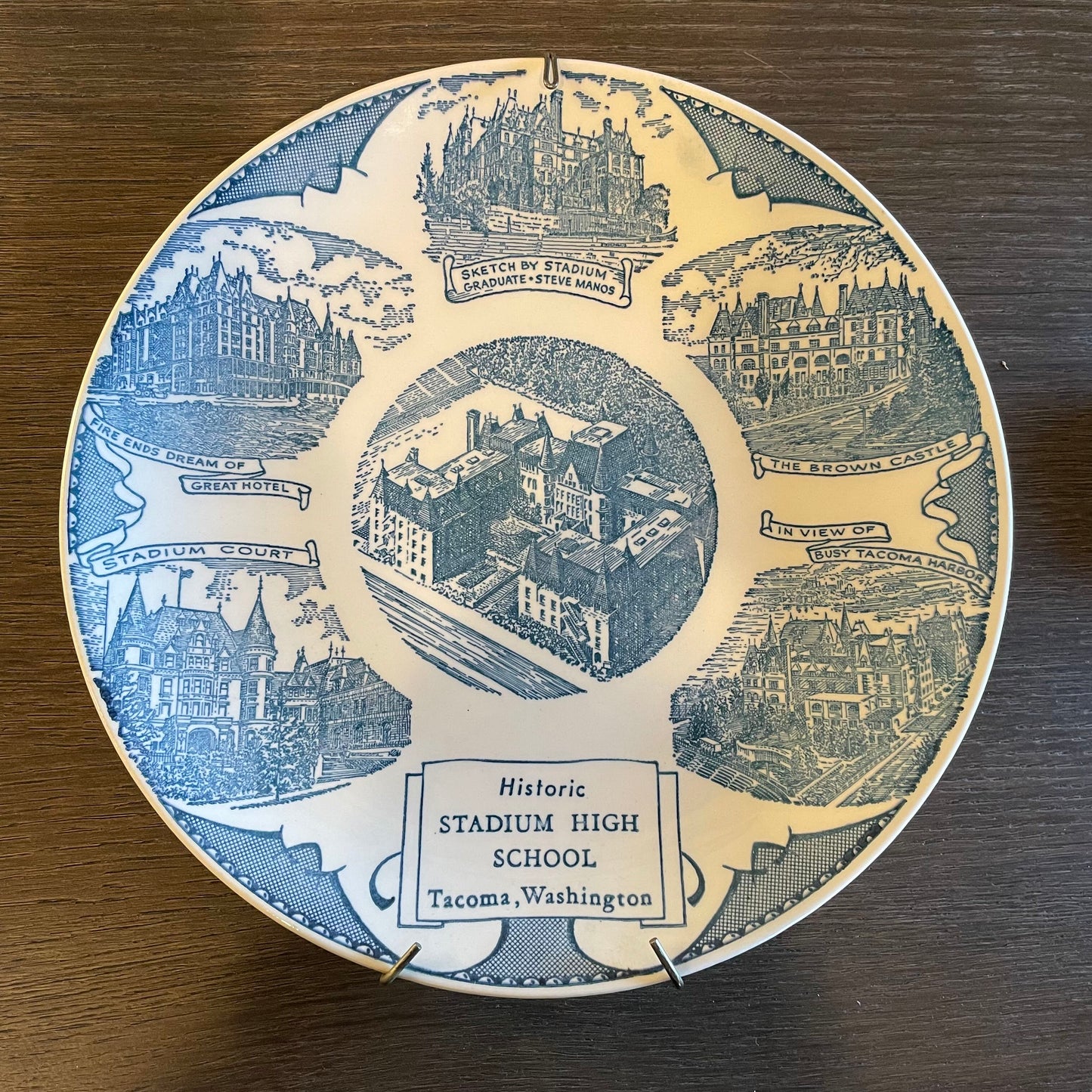Stadium High School Tacoma Vintage Plate