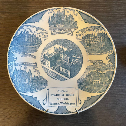 Stadium High School Tacoma Vintage Plate