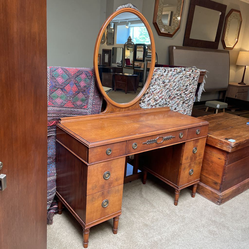 MC Mirrored Vanity with Ring Pulls