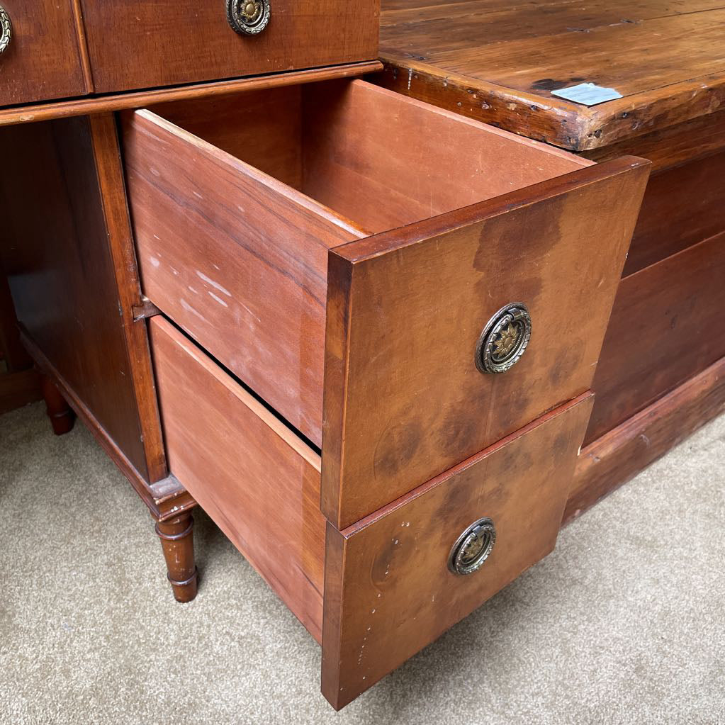 MC Mirrored Vanity with Ring Pulls