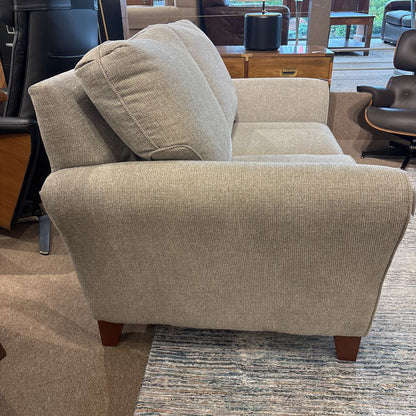 Contemporary Grey 2 Seat Loveseat