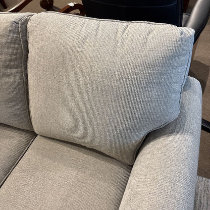 Contemporary Grey 2 Seat Loveseat
