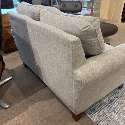 Contemporary Grey 2 Seat Loveseat